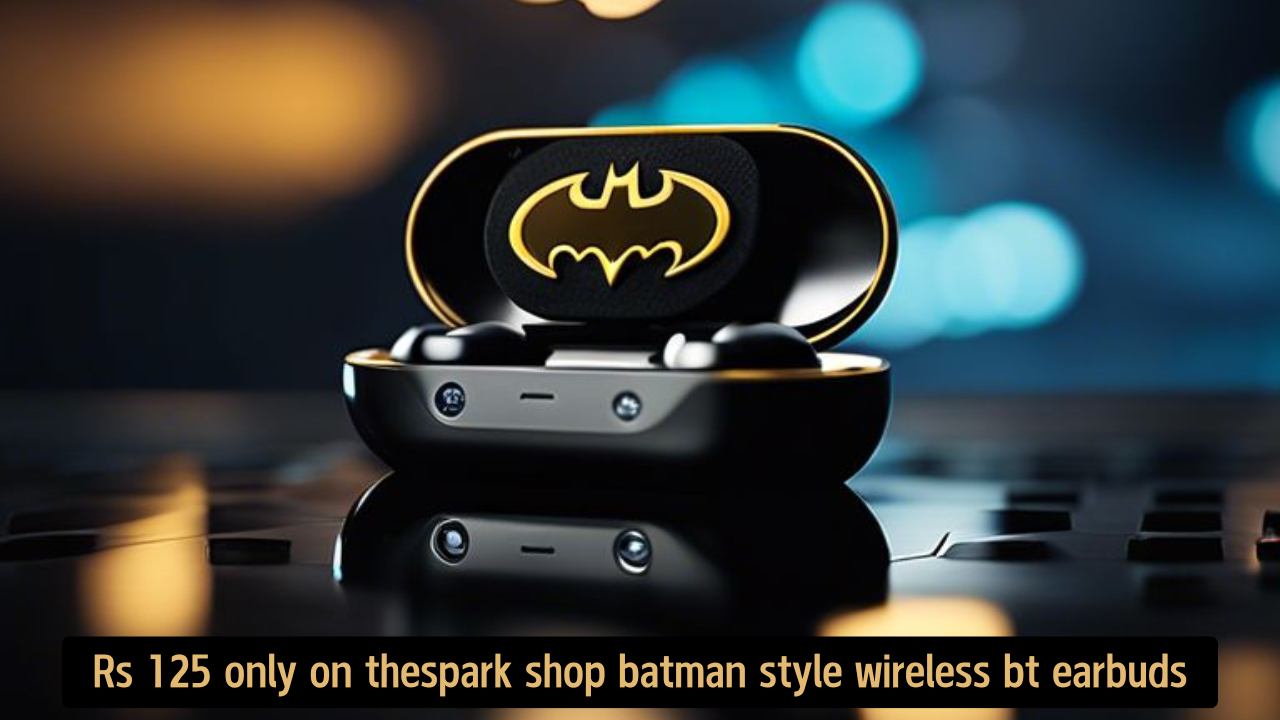 Rs 125 Only On TheSpark Shop Batman Style Wireless BT Earbuds